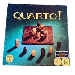 Quarto Board Game Night Vintage GiGamic Wood USA Mensa Select Parents' Choice